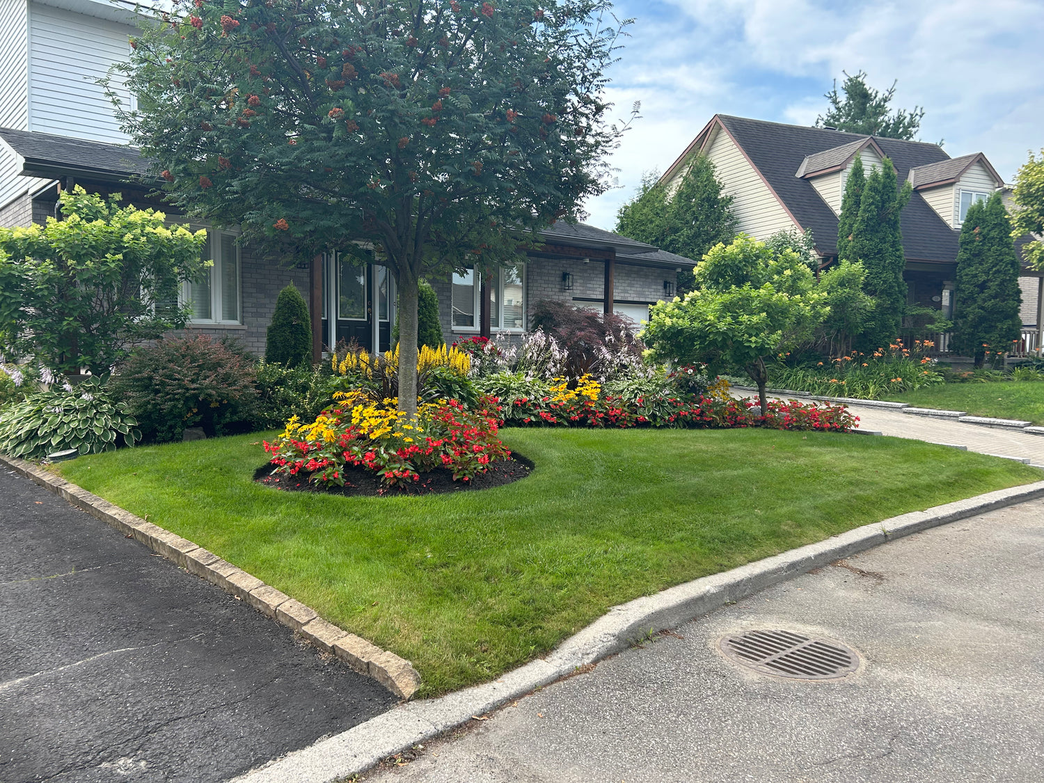 Plantation de massifs de fleurs vivaces et colorées — Outaouais